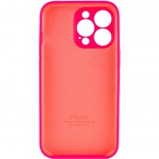 Чохол на Apple iPhone 14 Pro (6.1"") - Silicone Case Full Camera Protective (AA) Рожевий / Barbie pink