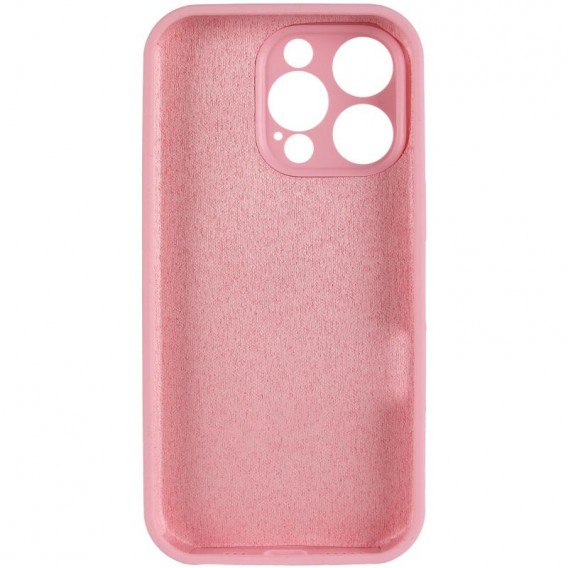 Чехол для iPhone 14 Pro Silicone Case Full Protective (Light pink)