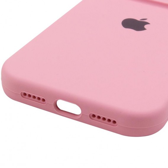 Чехол для iPhone 14 Pro Silicone Case Full Protective (Light pink)