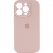 Чехол Silicone Case Full Camera Protective (AA) для Apple iPhone 14 Pro (6.1") Розовый / Pink Sand