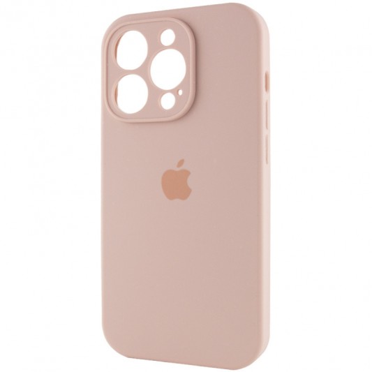 Чохол Silicone Case Full Camera Protective (AA) для Apple iPhone 14 Pro (6.1") Рожевий / Pink Sand - зображення 2 