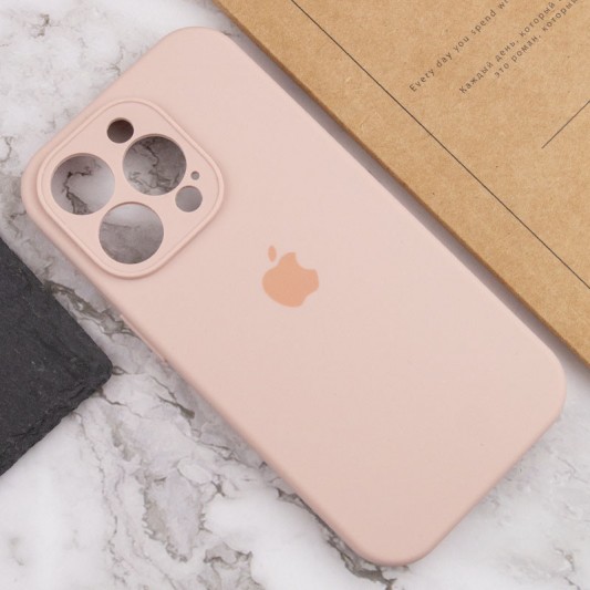Чохол Silicone Case Full Camera Protective (AA) для Apple iPhone 14 Pro (6.1") Рожевий / Pink Sand - зображення 4 