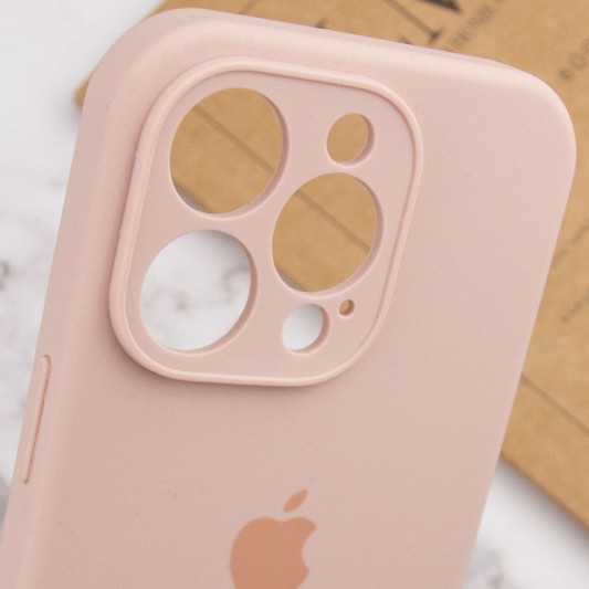 Чохол Silicone Case Full Camera Protective (AA) для Apple iPhone 14 Pro (6.1") Рожевий / Pink Sand - зображення 5 