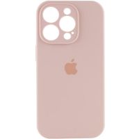 Чохол Silicone Case Full Camera Protective (AA) для Apple iPhone 14 Pro (6.1") Рожевий / Pink Sand