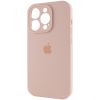 Чохол Silicone Case Full Camera Protective (AA) для Apple iPhone 14 Pro (6.1") Рожевий / Pink Sand