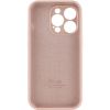 Чохол Silicone Case Full Camera Protective (AA) для Apple iPhone 14 Pro (6.1") Рожевий / Pink Sand
