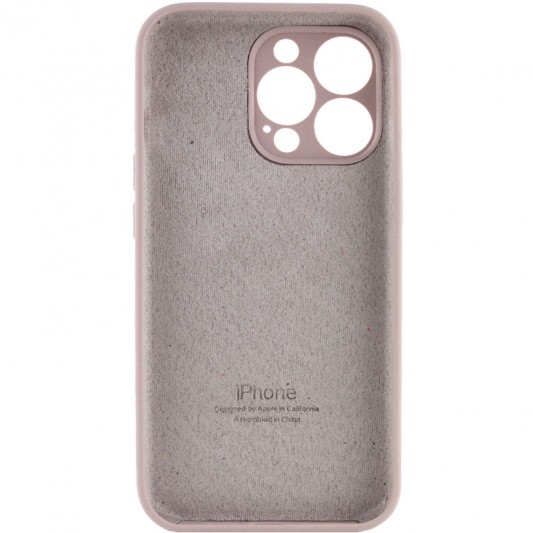 Чехол Silicone Case Full Camera Protective (AA) для Apple iPhone 14 Pro (6.1") Серый / Lavender - изображение 1