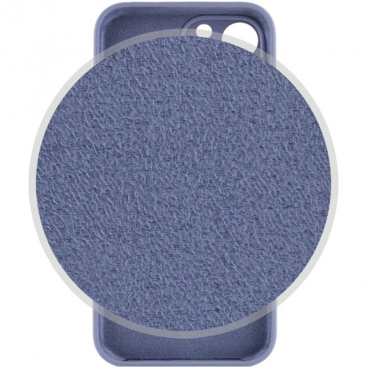 Чехол Silicone Case Full Camera Protective (AA) для Apple iPhone 14 Pro (6.1") Серый / Lavender Gray - изображение 2