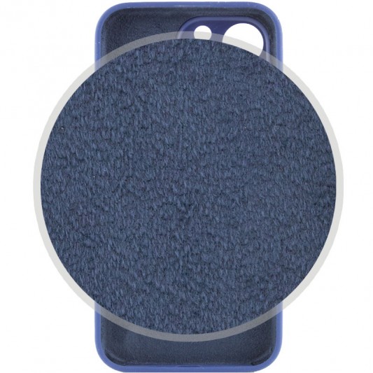 Чехол Silicone Case Full Camera Protective (AA) для Apple iPhone 14 Pro (6.1") Синий / Deep navy - изображение 2