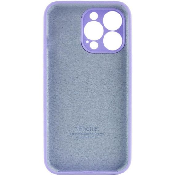 Чохол Silicone Case Full Camera Protective (AA) для Apple iPhone 14 Pro (6.1") Бузковий / Dasheen