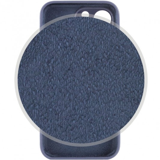 Чехол Silicone Case Full Camera Protective (AA) для Apple iPhone 14 Pro (6.1") Темно-синий / Midnight blue - изображение 2