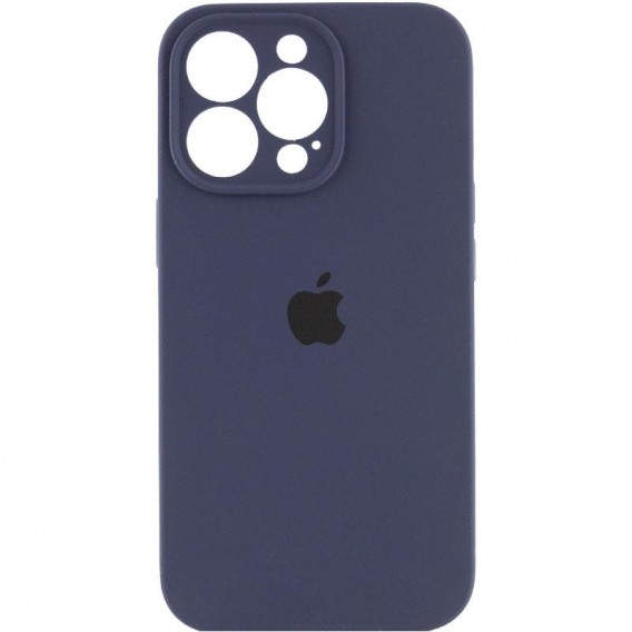 Чехол для Apple iPhone 14 Pro (6.1"") - Silicone Case Full Camera Protective (AA) Темно-синий / Midnight blue