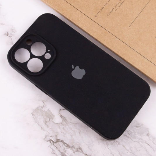 Чехол Silicone Case Full Camera Protective (AA) для Apple iPhone 14 Pro (6.1") Черный / Black - изображение 2