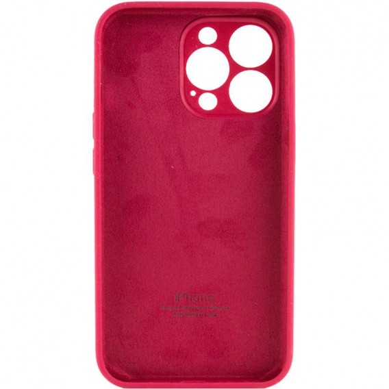 Чехол для Apple iPhone 14 Pro Max (6.7"") - Silicone Case Full Camera Protective (AA) Красный / Rose Red