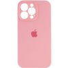 Чехол для iPhone 14 Pro Max Silicone Case Full Protective (Light pink)