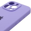 Чехол Silicone Case Full Camera Protective (AA) для Apple iPhone 14 Pro Max (6.7 дюйма) Сиреневый / Dasheen