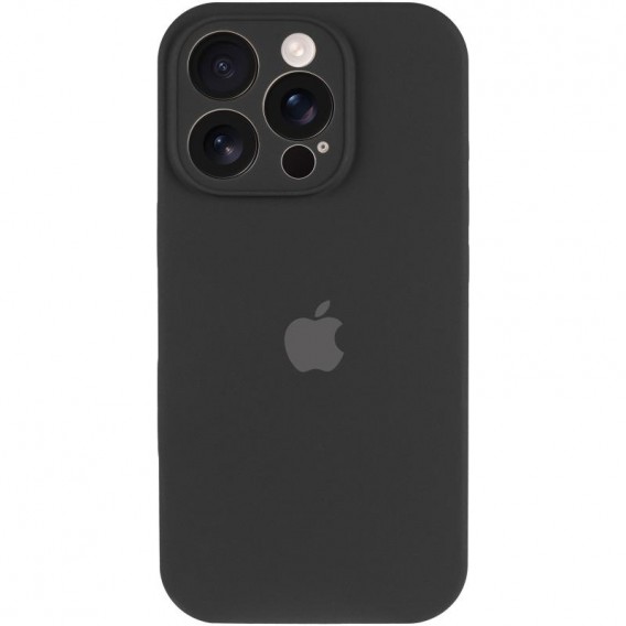 Чохол Silicone Case Full Camera Protective (AA) для Apple iPhone 14 Pro Max (6.7") Чорний / Black