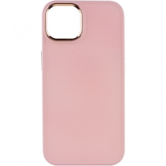 TPU чохол Bonbon Metal Style для Apple iPhone 14 (6.1") Рожевий / Light pink - зображення 1 