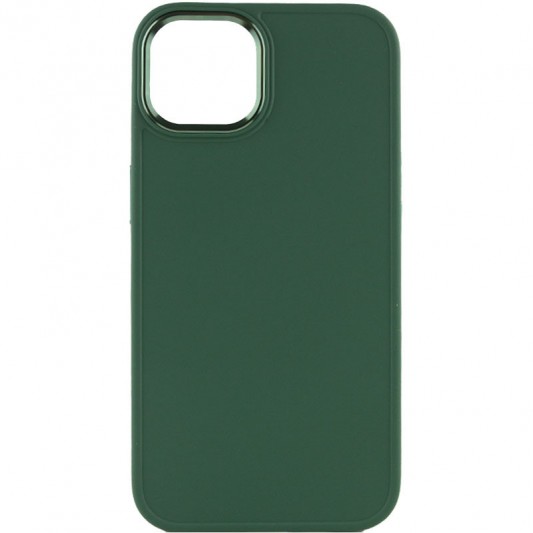 TPU чохол Bonbon Metal Style для Apple iPhone 14 (6.1") Зелений / Pine green - зображення 1 