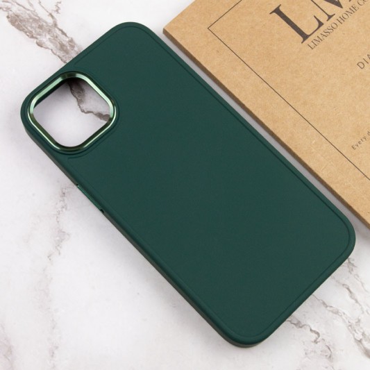 TPU чохол Bonbon Metal Style для Apple iPhone 14 (6.1") Зелений / Pine green - зображення 3 