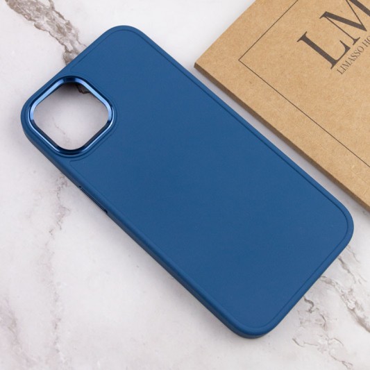 TPU чохол Bonbon Metal Style для Apple iPhone 14 (6.1") Синій / Denim Blue - зображення 3 