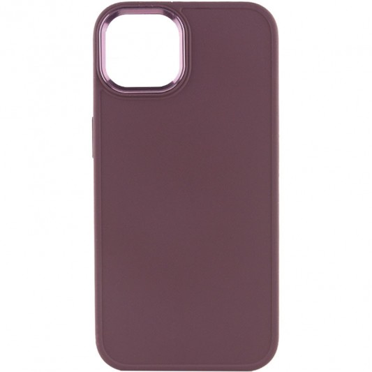 TPU чехол Bonbon Metal Style для Apple iPhone 14 (6.1") Бордовый / Plum - изображение 1