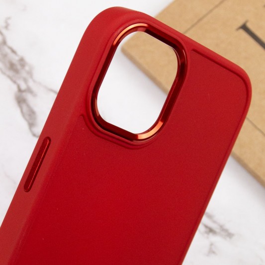 TPU чохол Bonbon Metal Style для Apple iPhone 14 (6.1") Червоний / Red - зображення 4 