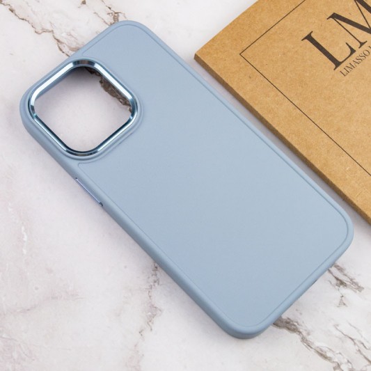 TPU чохол Bonbon Metal Style для Apple iPhone 14 Pro Max (6.7") Блакитний / Mist blue - зображення 3 