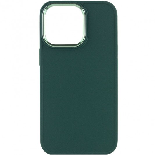 TPU чохол Bonbon Metal Style для Apple iPhone 14 Pro Max (6.7") Зелений / Pine green - зображення 1 
