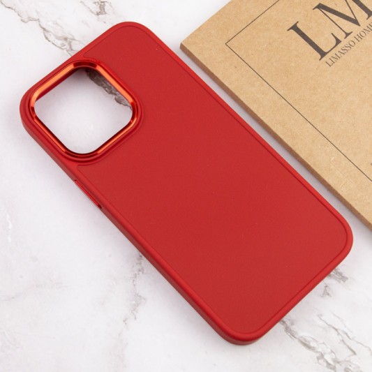 TPU чохол Bonbon Metal Style для Apple iPhone 14 Pro Max (6.7") Червоний / Red - зображення 3 