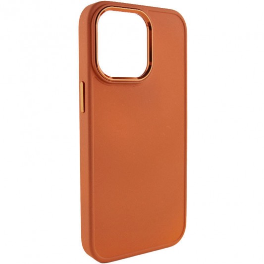 TPU чохол Bonbon Metal Style для Apple iPhone 14 Pro Max (6.7") Помаранчевий / Papaya