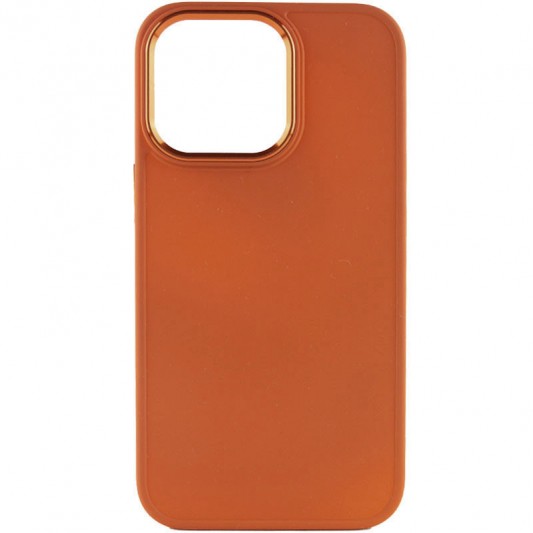 TPU чохол Bonbon Metal Style для Apple iPhone 14 Pro Max (6.7") Помаранчевий / Papaya - зображення 1 