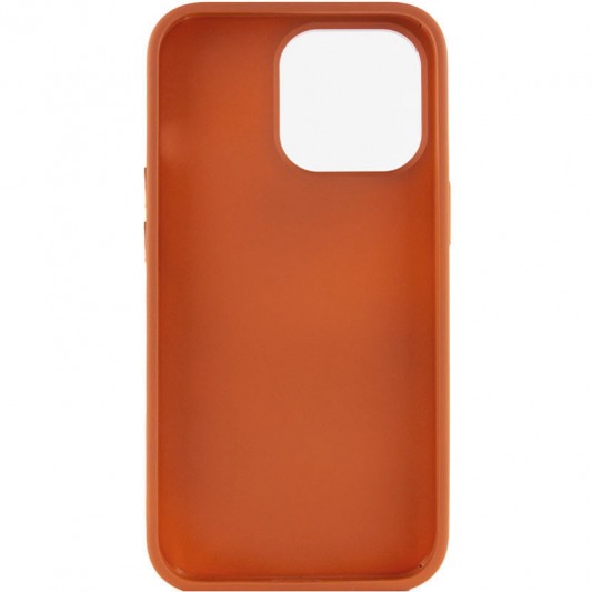 TPU чохол Bonbon Metal Style для Apple iPhone 14 Pro Max (6.7") Помаранчевий / Papaya - зображення 2 
