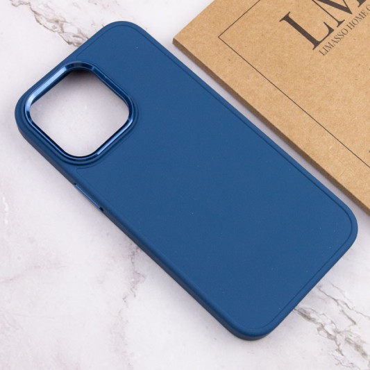 TPU чохол Bonbon Metal Style для Apple iPhone 14 Pro Max (6.7") Синій / Cosmos blue - зображення 3 