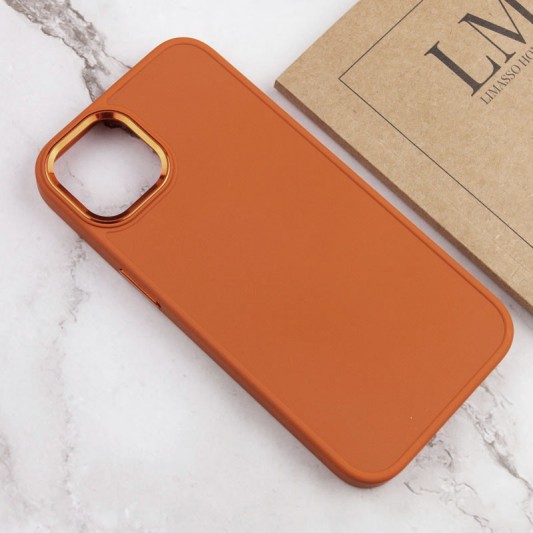TPU чехол Bonbon Metal Style для Apple iPhone 14 Plus (6.7") Оранжевый / Papaya - изображение 3