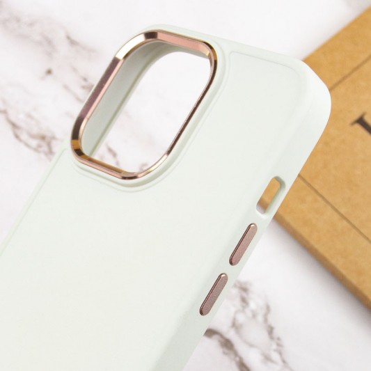 TPU чехол Bonbon Metal Style для Apple iPhone 14 Pro (6.1") Белый / White - изображение 4