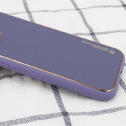 Кожаный чехол для Apple iPhone 14 (6.1"") - Xshield Серый / Lavender Gray