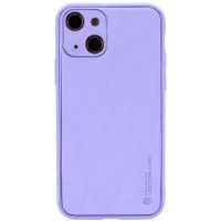 Шкіряний чохол Xshield для Apple iPhone 14 (6.1") Бузковий / Dasheen