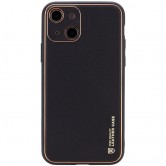 Шкіряний чохол Xshield для Apple iPhone 14 (6.1") Чорний / Black Шкіряний чохол Xshield для Apple iPhone 14 (6.1") Чорний / Black