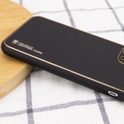 Кожаный чехол для Apple iPhone 14 (6.1"") - Xshield Черный / Black