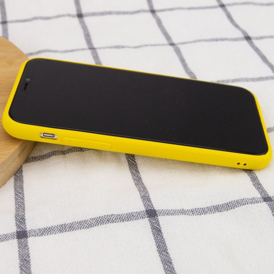 Кожаный чехол Xshield для Apple iPhone 14 Pro Max (6.7") Желтый / Yellow - изображение 3