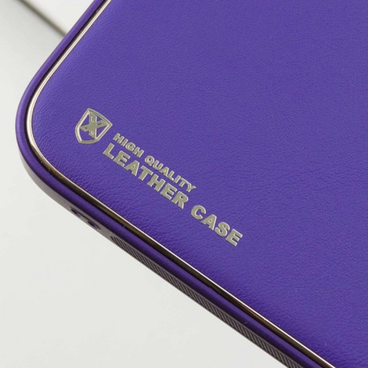 Кожаный чехол Xshield для Apple iPhone 14 Pro Max (6.7") Фиолетовый / Ultra Violet - изображение 6