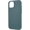 Шкіряний чохол для Apple iPhone 14 (6.1"") - Leather Case (AA Plus) with MagSafe Pine green