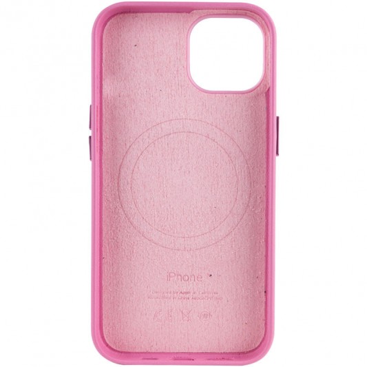 Кожаный чехол Leather Case (AA Plus) with MagSafe для Apple iPhone 14 (6.1") Pollen - изображение 1