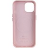 Шкіряний чохол для Apple iPhone 14 (6.1"") - Leather Case (AA Plus) with MagSafe Sand Pink