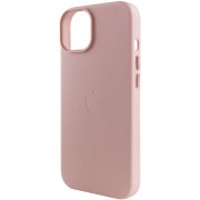 Шкіряний чохол для Apple iPhone 14 (6.1"") - Leather Case (AA Plus) with MagSafe Sand Pink