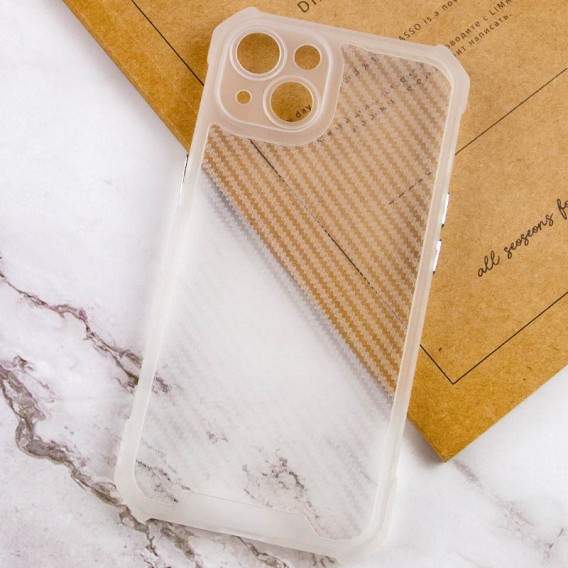 Чохол TPU Ease Carbon для Apple iPhone 13 (6.1"") Матовий / Прозорий