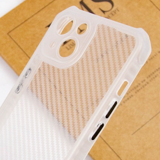Чохол TPU Ease Carbon color series для Apple iPhone 13 (6.1") Матовий / Прозорий - зображення 3 