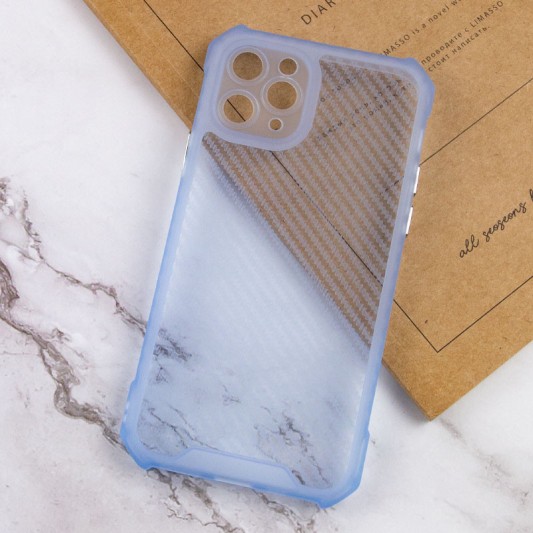 Чохол TPU Ease Carbon color series для Apple iPhone 11 Pro (5.8") Синій / Прозорий - зображення 2 