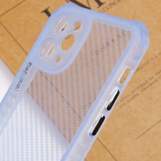 Чохол TPU Ease Carbon color series для Apple iPhone 11 Pro (5.8") Синій / Прозорий - зображення 3 